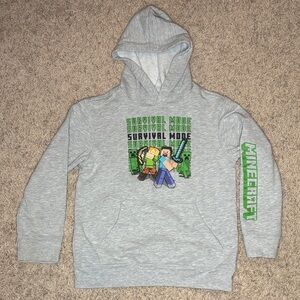 ⚔️Minecraft Kids Gray Hoodie⚔️